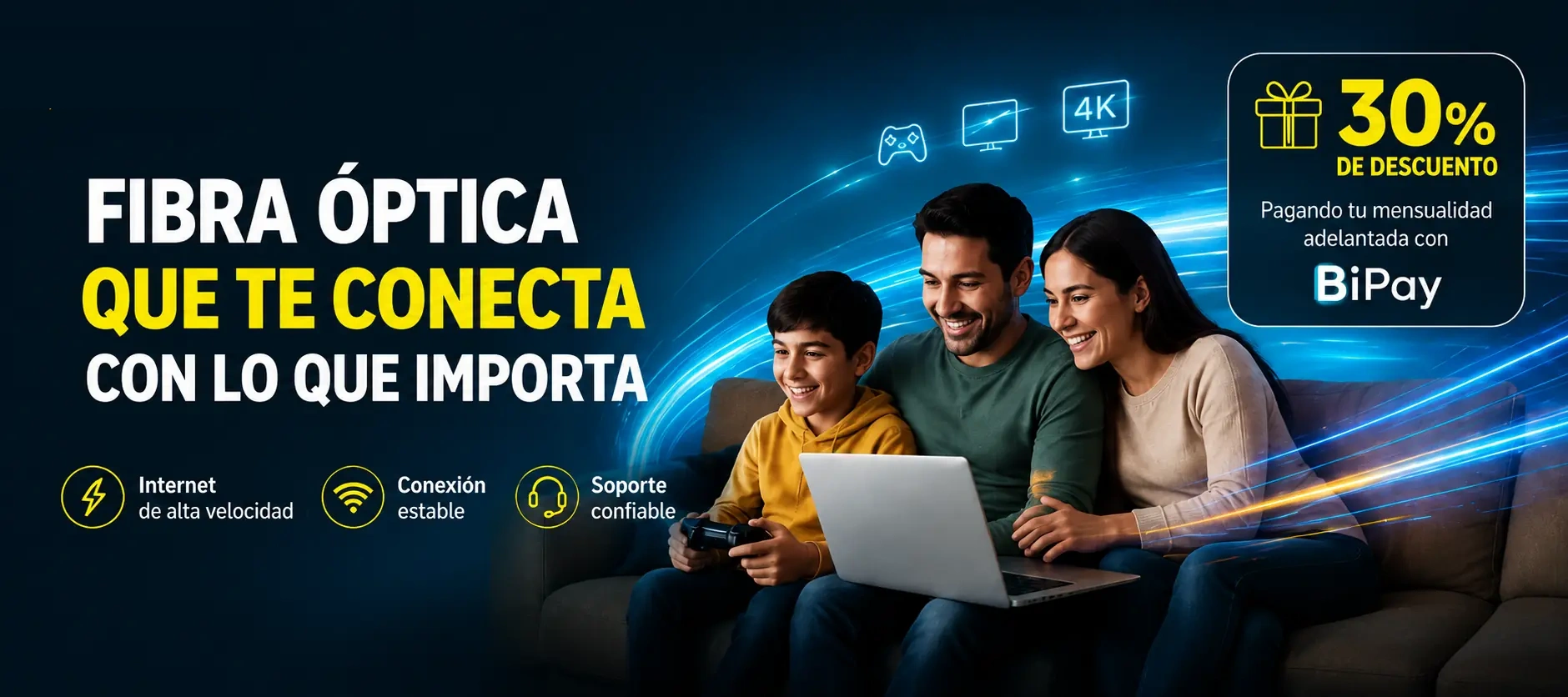 Bitel Fibra Óptica - Que te conecta con lo que importa