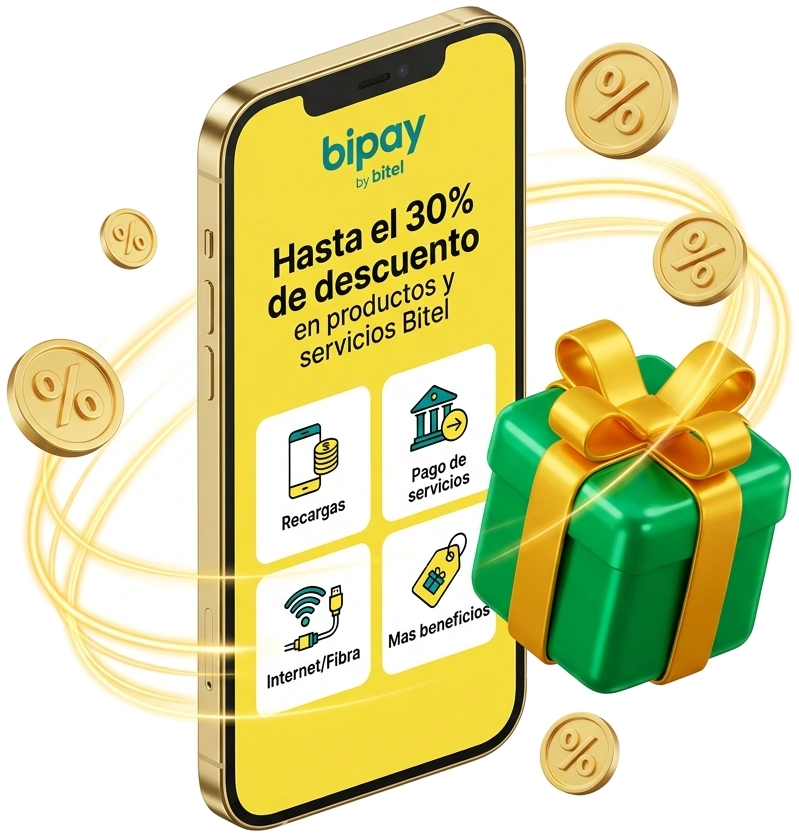 Beneficios BiPay con Fibra Óptica Bitel