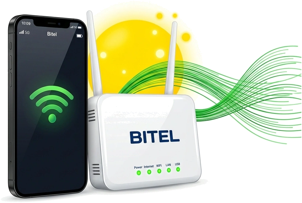 Bitel Pack - Smartphone y Router Fibra Óptica